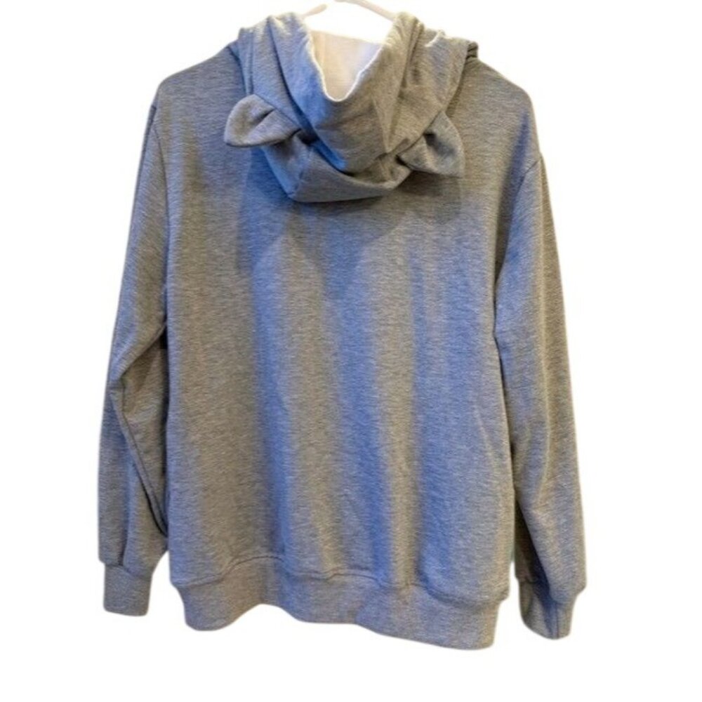 Cat-Themed Hoodie With Pet Pouch & Funny Design - Picture 4 of 4